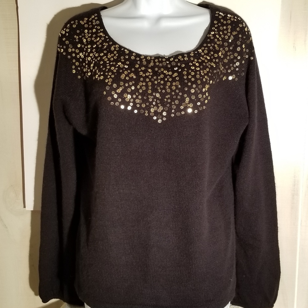 NWOT bead-embellished sweater